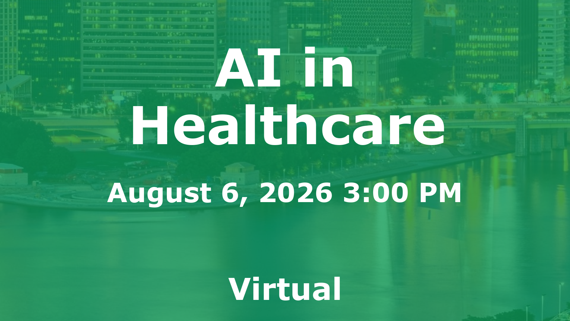 AI in Healthcare event image
